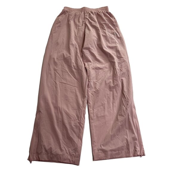 SET LIGHTWEIGHT NYLON zip track pants in Pink - Picture 1 of 5